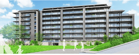 ファイル:レ・ジェイド千里藤白台3丁目 外観完成予想図2.png