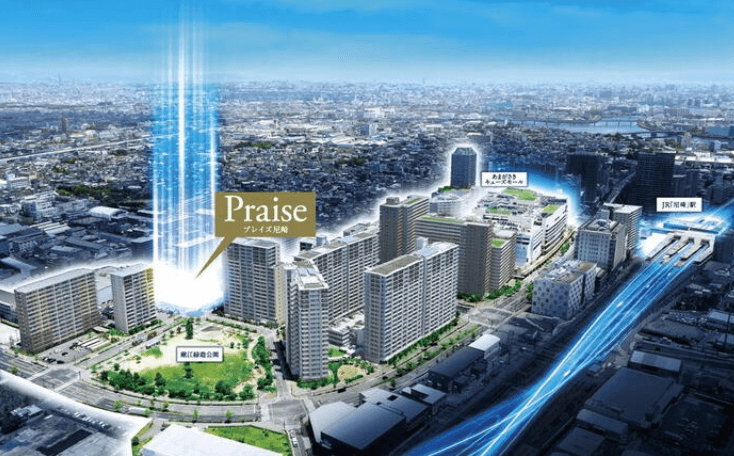 ファイル:プレイズ尼崎 現地周辺空撮写真.png