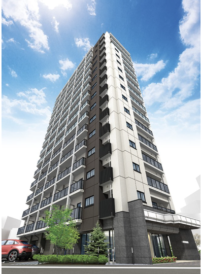 ファイル:クレアホームズ フラン白石〈センタープレイス〉 外観完成予想図.png