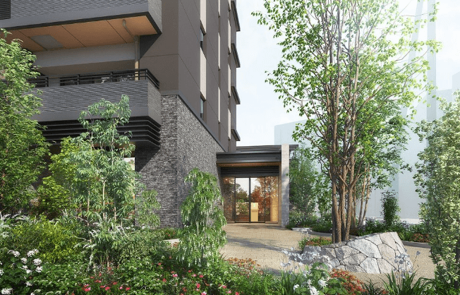 ファイル:ザ・パークハウス 松戸 エントエランスアプローチ完成予想図.png