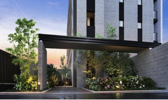 ファイル:デュオヴェール南茨木 エントエランスアプローチ完成予想図.png