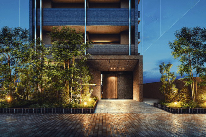 ファイル:ルジェンテ駒込六義園リビオレゾン エントエランスアプローチ完成予想図.png