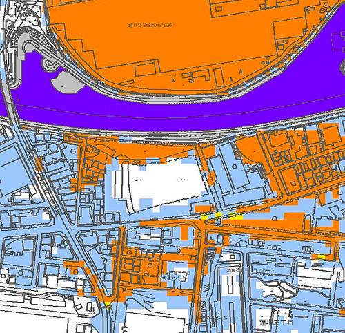 ファイル:パークホームズ板橋蓮根 一番街・二番街高潮浸水想定区域図.jpg