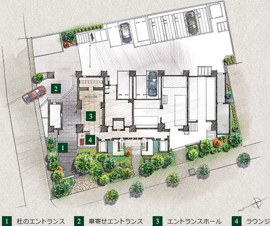 ファイル:ザ・パークハウス 中野富士見町敷地配置図.png