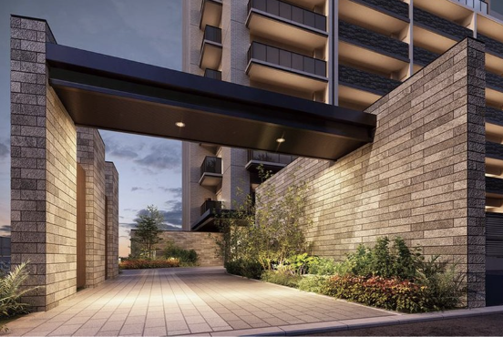 ファイル:サーパス伏石中央公園南 エントエランスアプローチ完成予想図.png