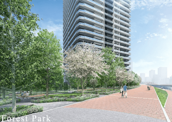 ファイル:シティタワー千住大橋 フォレストパーク完成予想図.png