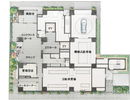 ファイル:パークホームズ日本橋人形町 ザ レジデンス敷地配置図.png