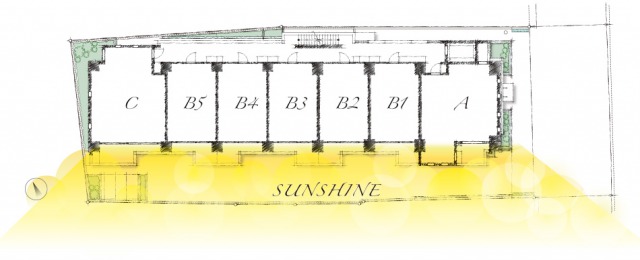 ファイル:全戸南向き 概念図 北千住161103.jpg