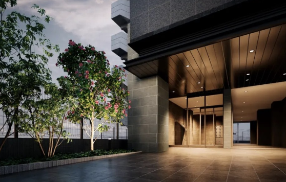 ファイル:プレサンス レイズ 金山 アクス エントエランスアプローチ完成予想図.png