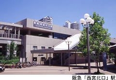 ファイル:ラフィネス西宮北口阪急「西宮北口」駅.jpg