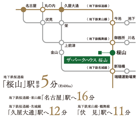 ファイル:ザ・パークハウス桜山路線図.gif
