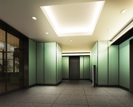 ファイル:パークホームズ日本橋人形町 ザ レジデンスエレベーターホール.jpg