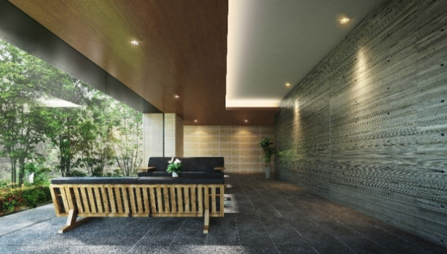 ファイル:レーベン佐世保 STATION PLACE エントランスホール ラウンジ完成予想CG.png