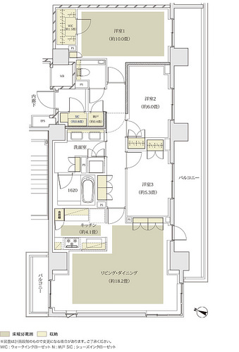 ファイル:ザ・パークハウス 五番町 104.90平米.jpg