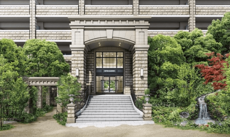 ファイル:仮称)中央区上町一丁目 高層邸宅プロジェクト エントランスアプローチ完成予想図.png