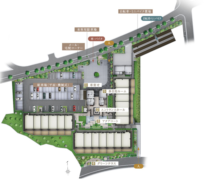 ファイル:ジオ千里中央 ザ・レジデンス敷地配置図.jpg