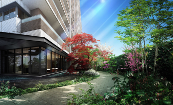 アルファステイツ府中大通　エントランスアプローチ完成予想CG