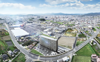 アルファスマート西条助実　空撮CG合成図