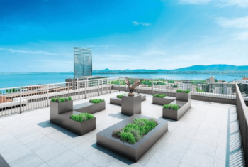 イーグルコート大津におの浜フロント　スカイアートテラス完成予想図