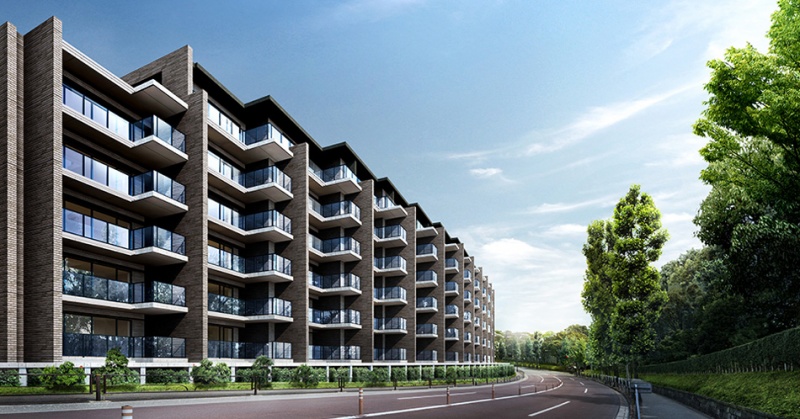 ファイル:ガーデンヒルズ四ツ谷 迎賓の森外観(5).jpg