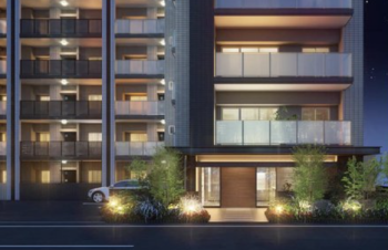 サングレート博多レクシアル　エントエランスアプローチ完成予想図