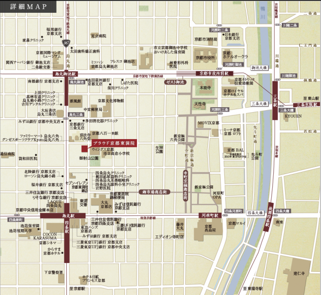 ファイル:プラウド京都東洞院周辺施設.png