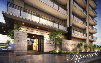 リヴィエール光貞台レ・ルーチェ　エントランスアプローチ完成予想CG