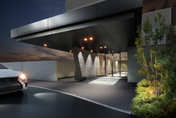 アルファスマート新居浜駅　エントランス アプローチ完成予想図