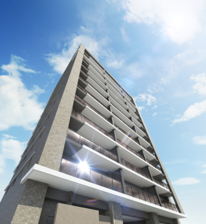 オーヴィジョン新下関駅グレイス　外観完成予想図