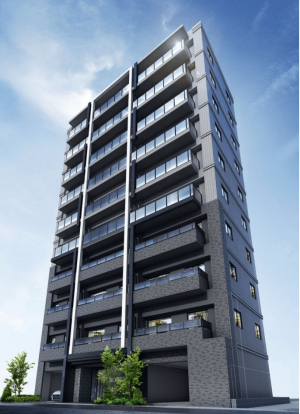 ベルジュール立川ステーションエリア　外観完成予想図