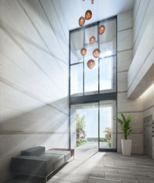 レジデンシャル島瀬ハーバービュー　エントランスホール完成予想CG