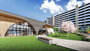 レ・ジェイドシティ千里藤白台　外観・共用棟完成予想図