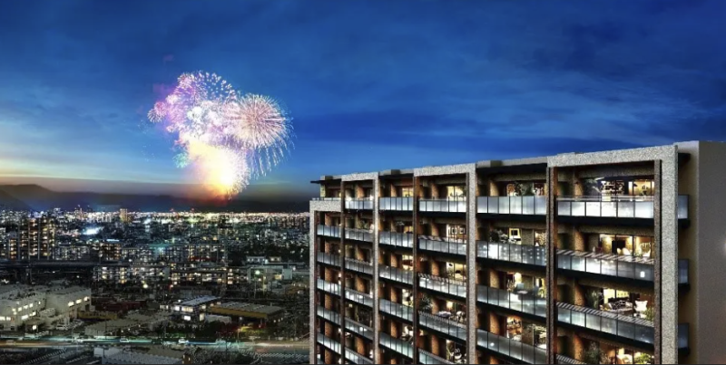 ファイル:レーベン大分桜坂 GARDEN FORT 外観完成予想図4.png