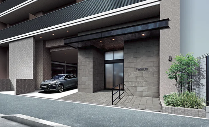 ファイル:ワコーレ西明石パークビスタ エントエランスアプローチ完成予想図.png
