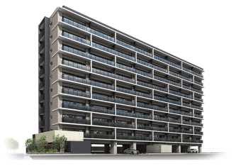 サーパス倉敷市役所前　外観完成予想CG