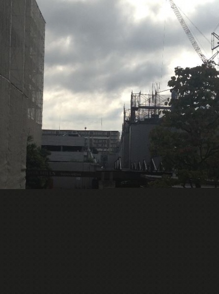 ファイル:ザ ブルームテラス裏側の隣の15階建てマンションとの間隔.JPG