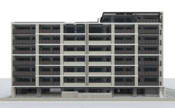 ファーネスト千早駅南ルクシア　外観完成予想図