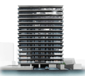 アメイズ諫早城見町パーク＆リバーサイド　外観完成予想図