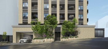 グランドメゾン六甲宮山町　エントエランスアプローチ完成予想図