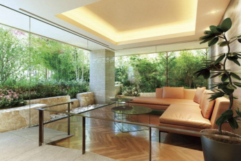 グランドメゾン成城レジデンス　エントランスラウンジ完成予想CG