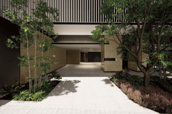 サンウッドウエリス品川御殿山　エントランスアプローチ完成予想図