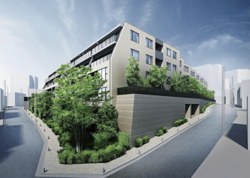 フォレセーヌ渋谷富ヶ谷　外観完成予想CG2