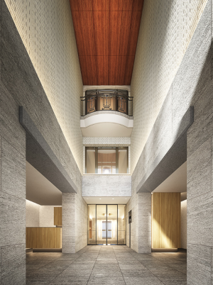 プラウド上原フォレスト　エントランスホール完成予想CG