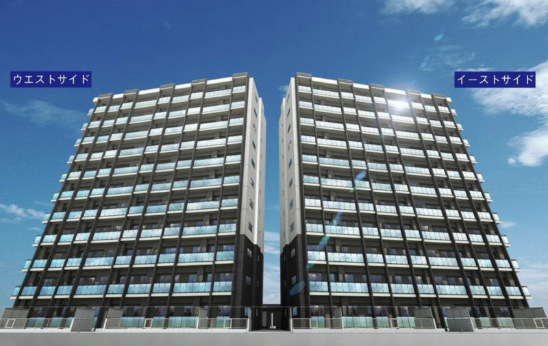 ファイル:ル・ケレス栄町ツインレジデンス 外観完成予想CG.png