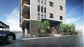 CLUB THE.平尾駅前　エントランスアプローチ完成予想図