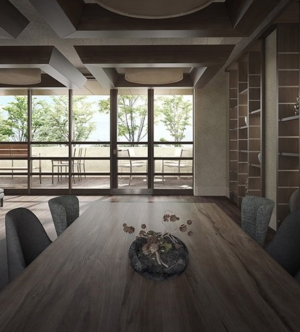 フリーディア赤坂プレミアム　ラウンジ完成予想図1