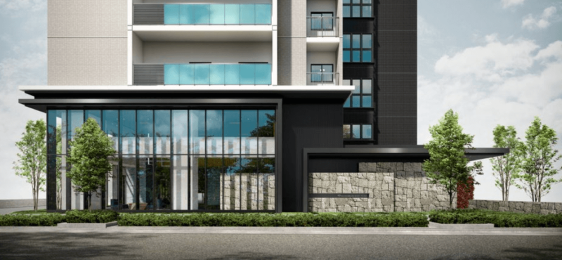 ファイル:ブランシエラ高松 西の丸タワー ザ・レジデンス エントエランスアプローチ完成予想図.png