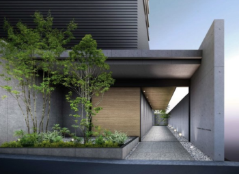 プラセシオン千種自由ヶ丘　エントランスアプローチ完成予想図