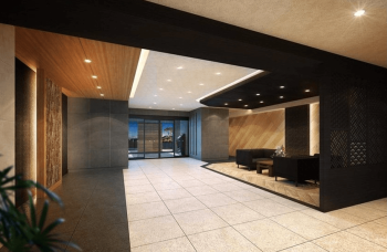 プレサンスロジェ名護為又フォルサ　エントエランスホール完成予想図