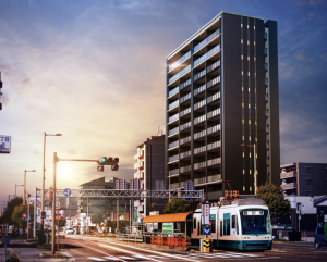 ポレスター上町レジデンス　外観完成予想図2